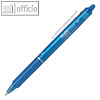 Pilot Tintenroller FRIXION ball CLICKER 07, 0.4 mm, hellblau, 2270010