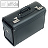 Pilotenkoffer VICENZA, Lederimitat, Zahlenschl?sser, 45.5 x 34 x 20 cm, schwarz
