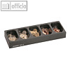 Muldenkasse MU 5, f?r MiNiKORD Kassen, 5 M?nzmulden, B 31,0 x T 11,0 x H 4,5 cm