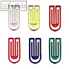 Kunststoff-B?roklammern King Klips, 27 mm, farbig sortiert, 500 St?ck, 1387-96