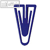 Laurel B?roklammer Kunststoffklips, dreieckig, 110mm, blau, 10 St?ck, 9988-30