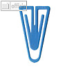 Büroklammern Kunststoffklips, dreieckig, 25 mm, hellblau, 500 Stück, 0113-80