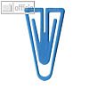 B?roklammern Kunststoffklips, dreieckig, 60mm, hellblau, 100er Pack, 1317-80