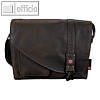 Pride & Soul Umh?ngetasche Mrs. NOEL, Laptopfach, Leder, braun, 47144