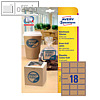Avery Zweckform Produktetiketten naturbraun, 62 x 42 mm, 450 St?ck, L7110-25