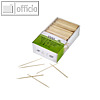 Papstar Allespicker aus Holz, einseitig spitz, 6.8 cm, 10.000 St., 12733