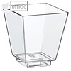 Fingerfood-Schalen eckig, 50 ml, 5 x 4.5 x 4.5 cm, glasklar, 800 St., 19988