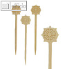 Papstar Fingerfood - Spie?e "Steuerrad", L 9 cm, Bambus, 1200 St?ck, 16773