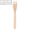 Papstar Einweggabeln, Holz "pure", 16.5 cm, 400 St?ck, 81189