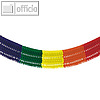 Papstar Groraumgirlande Papier Fransen Regenbogen - L 10 m x B 20 cm x H 48 cm