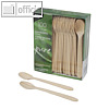 Papstar Einweg-Kaffeel?ffel, Holz "pure", 11 cm, 100 St?ck, 10085