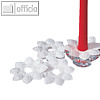 Papstar Kerzen-Manschetten, rund, ? 10 cm, gepr?gt, wei?, 10x 100 St?ck, 12565