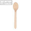 Papstar Einwegl?ffel, Holz "pure", 15.7 cm, 400 St?ck, 81191