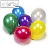 Papstar Luftballons "Metallic", rund, Ø 25 cm, farbig sortiert, 90er-Pack, 18678