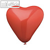 Papstar Luftballons "Herz", ? 19 cm, rot, 48er-Pack, 18715