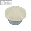 Papstar Muffins-Backf?rmchen, ? 5 cm, 3.5 cm hoch, wei?, 200 St?ck, 18781
