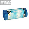Papstar M?lls?cke, 120 Liter, 110 x 70 cm, 20 my, blau, 20 x 25 St?ck, 19530