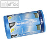 Papstar M?lls?cke, 120 Liter, 110 x 70 cm, 18 my, blau, 4 x 50 St?ck, 12458