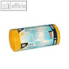 Papstar M?lls?cke, 120 Liter, 110 x 70 cm, 20 my, gelb, 20 x 25 St?ck, 19533