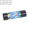 Papstar M?lls?cke, 150 Liter, 150 x 70 cm, 60 my, schwarz, 4 x 20 St?ck, 12443