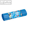 Papstar M?lls?cke, 120 Liter, 110 x 70 cm, 60 my, blau, 4 x 25 St?ck, 12132