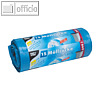 Papstar M?lls?cke, 240 Liter, 125 x 100 cm, 60 my, blau, 4 x 15 St?ck, 12129