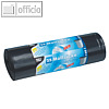 Papstar M?lls?cke, 120 Liter, 110 x 70 cm, 60 my, grau, 4 x 25 St?ck, 12134