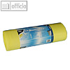 Papstar M?lls?cke, 120 Liter, 110 x 70 cm, 43 my, gelb, 4 x 50 St?ck, 10051
