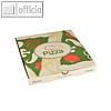 Pizzakartons "pure", 24 x 24 x 3 cm, Cellulose, lebensmittelecht, 100 Stück
