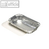 Papstar Schalen Alu Einlegdeckel Pappe Pe Beschi Lasagne-Schalen mit Deckel - 650 ml