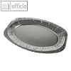 Papstar Servierplatten, Alu oval, 44.5 x 29.5 cm, 100 Stück, 14891