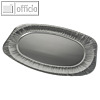 Papstar Servierplatten, Alu oval, 55 x 36 cm, 45 Stück, 14892