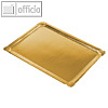 Papstar Servierplatten eckig, PE-beschichtet, 34 x 45.5 cm, gold, 90 St., 81011