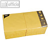 Papstar Servietten, 3-lagig, 1/4-Falz, 33 x 33 cm, gelb, 1.000 St?ck, 12485