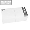 Papstar Servietten, 3-lagig, 1/4-Falz, 33 x 33 cm, wei?, 1.000 St?ck, 12484