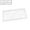 Papstar Spitzenpapiere, eckig, 40 cm x 20 cm, wei?, 150er-Pack, 12724