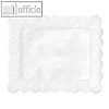 Papstar Spitzenpapiere, eckig, 40 cm x 30 cm, weiß, 2.000er-Pack, 12298