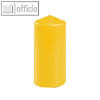 Papstar Stumpenkerze, ? 50 mm, H 100 mm, goldgelb, 10er-Pack, 13439