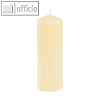 Papstar Stumpenkerze, ? 60 mm, H 165 mm, creme, 10er-Pack, 13606