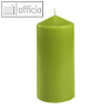 Papstar Stumpenkerze, ? 50 mm, H 100 mm, kiwi, 10er-Pack, 81762