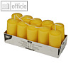 Papstar Stumpenkerzen, ? 40 mm, H 90 mm, goldgelb, 4x 10 St?ck, 17917