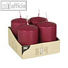 Papstar Stumpenkerzen Bordeaux 9159