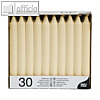 Papstar Tafelkerzen, ? 2.15 cm, H 19.6 cm, creme, 4x 30 St?ck, 13706