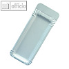 Papstar W?rstchen-Pappen "pure" mit Anfasser, 8 x 21 cm, wei?, 400 St?ck, 81198