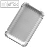 Papstar Pappteller "pure", eckig, 11 x 17.5 cm, wei?, 1.000 St?ck, 11057