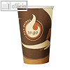 Papstar Trinkbecher "To Go", Pappe, 0.4 Liter, ? 9 cm, 1.000 St?ck, 14773