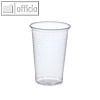 Trinkbecher, PP, 0.2 l, Ø 7.03 cm, 9.9 cm hoch, transparent, 3.000 St., 12149