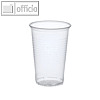 Trinkbecher, PP, 0.3 l, Ø 7.8 cm, 11.3 cm hoch, transparent, 2.500 St., 16130