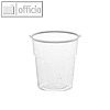Papstar Trinkbecher, PS, 0.1l, ? 6cm, 6.7cm hoch, transparent, 1.000 St., 16125