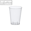 Papstar Trinkbecher, PS, 0.3l, ? 7.9cm, 11.9cm hoch, transparent, 500 St., 12140